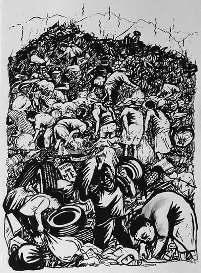 Sue Coe, Mexico City, 1992