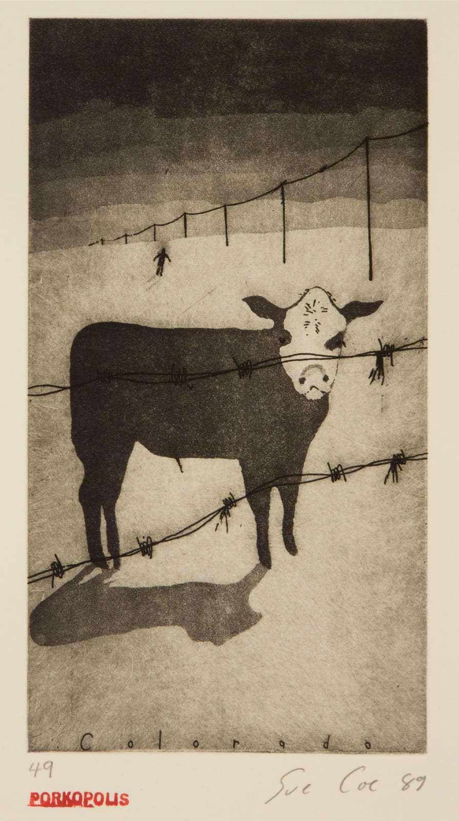 Sue Coe, Colorado, 1989