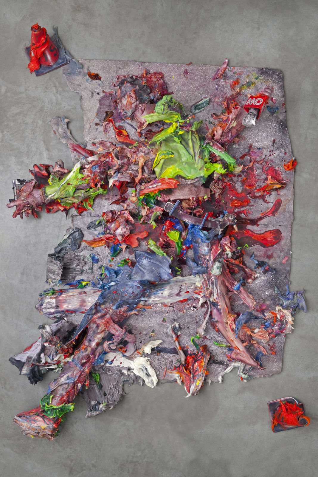 Fabian Marcaccio, CNN-Paintant, 2009