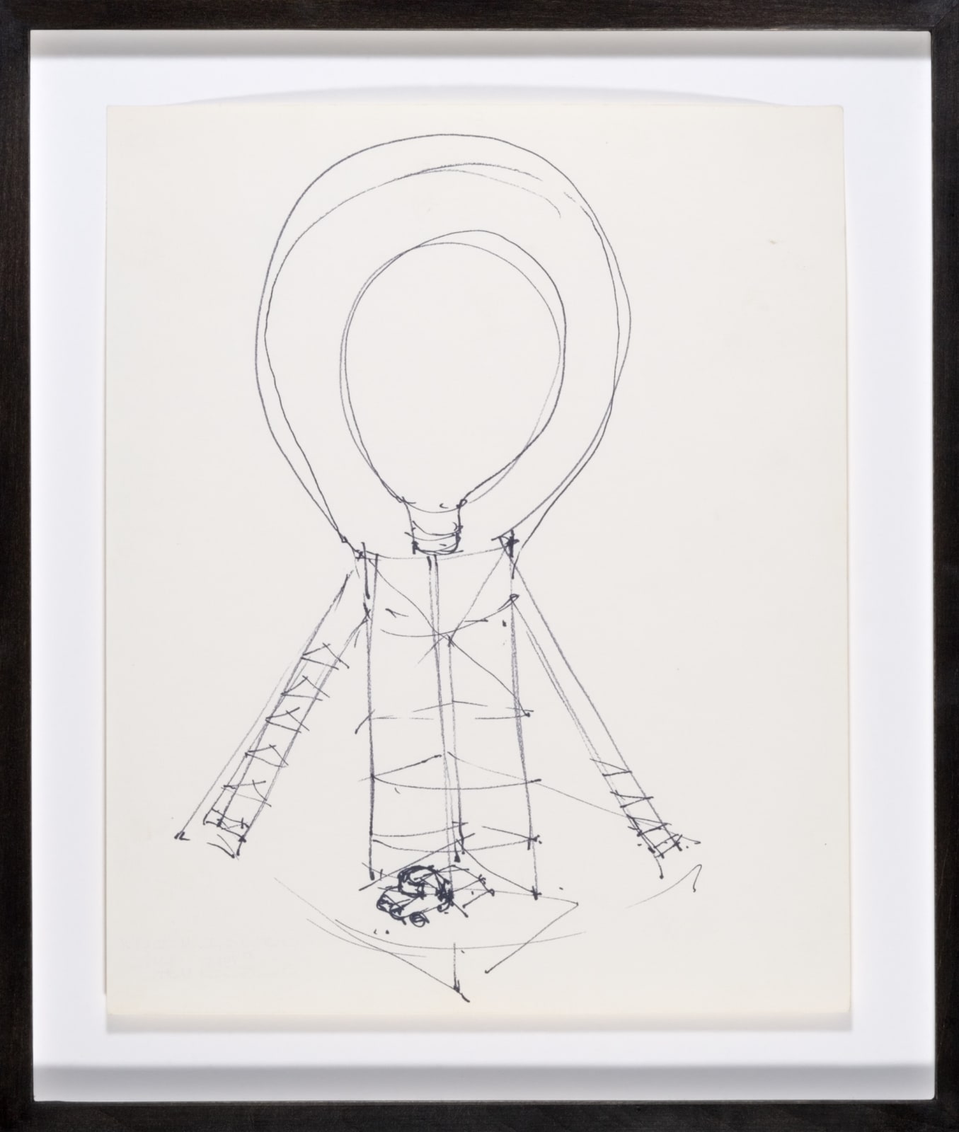 Gordon Matta-Clark, Sky Hook (study for a balloon building), 1978