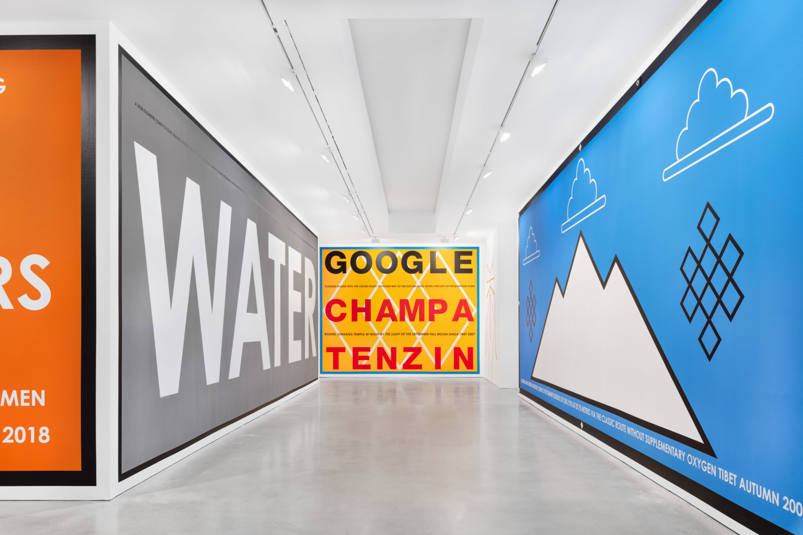 Hamish Fulton, Google Champa Tenzin. Tibet 2007, 2007