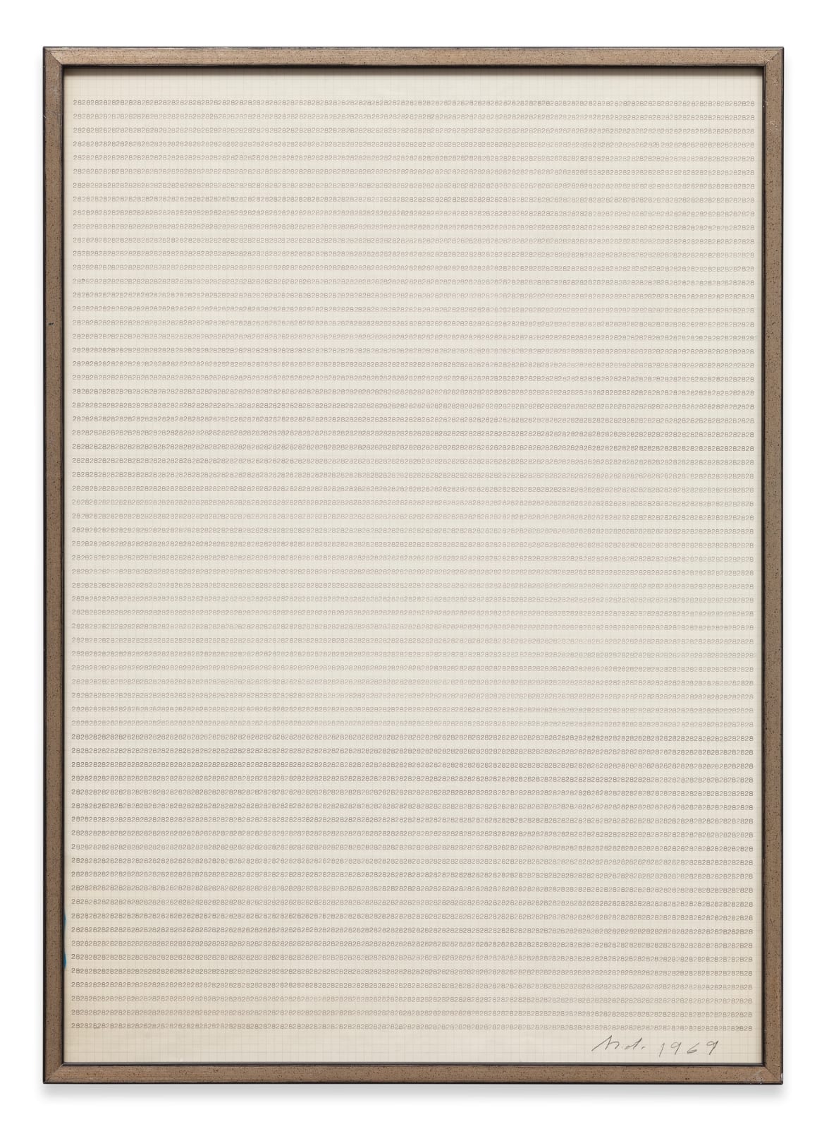 Hanne Darboven, Ohne Titel (Schreibmaschinenarbeit), 1969