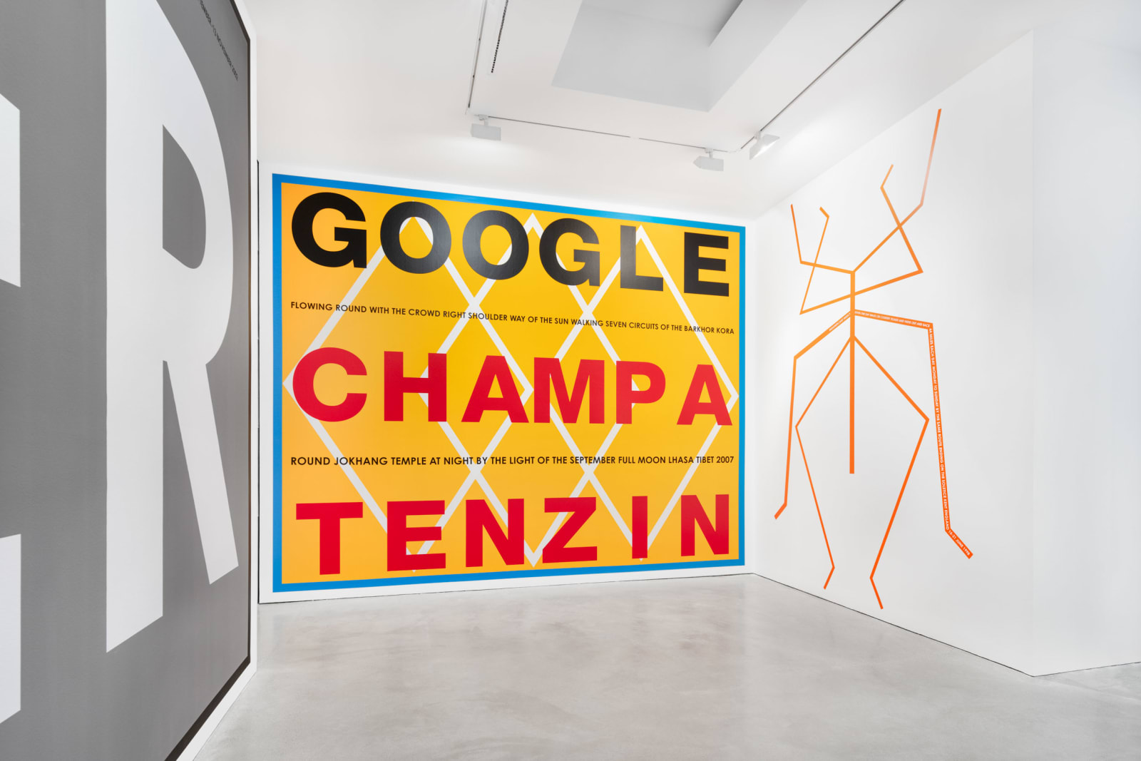 Hamish Fulton, Google Champa Tenzin. Tibet 2007, 2007