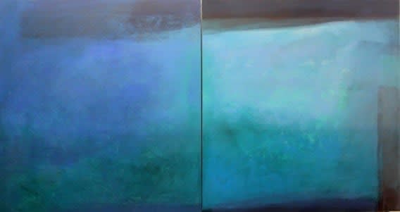 Arnaldo Ricciardi, mare 1+2, dittico, 2022