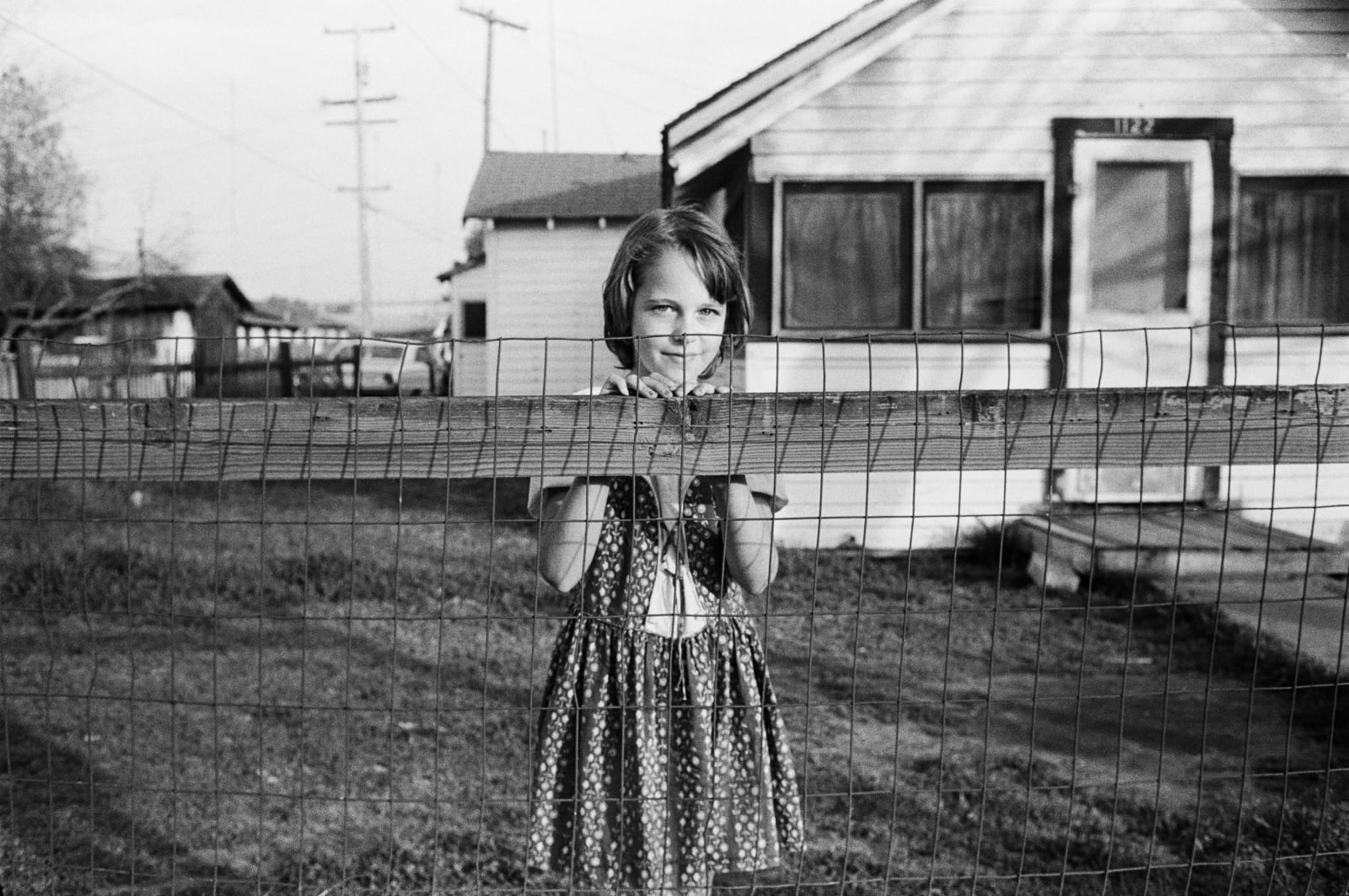 Mimi Plumb, The White Sky #35, Girl in Flower Dress, 1975