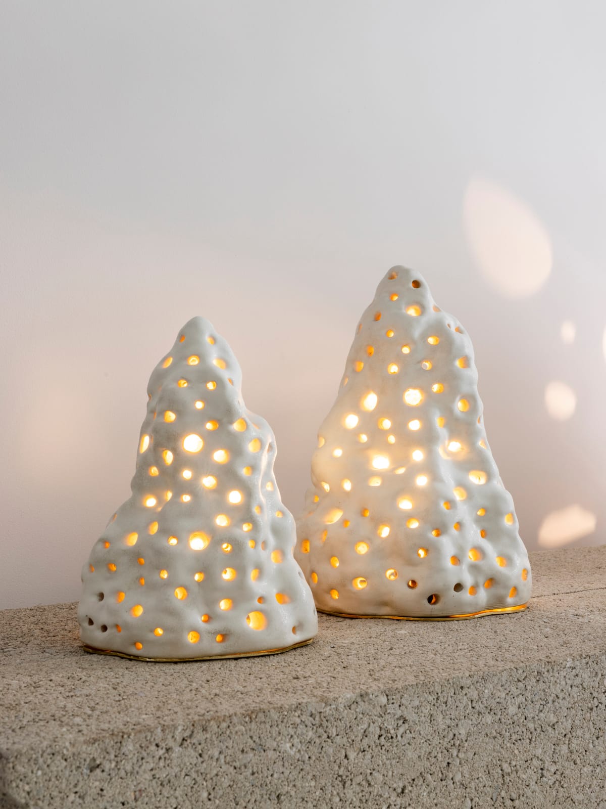Agnès Debizet, "Petites Morilles Glacées" lamps, 2021
