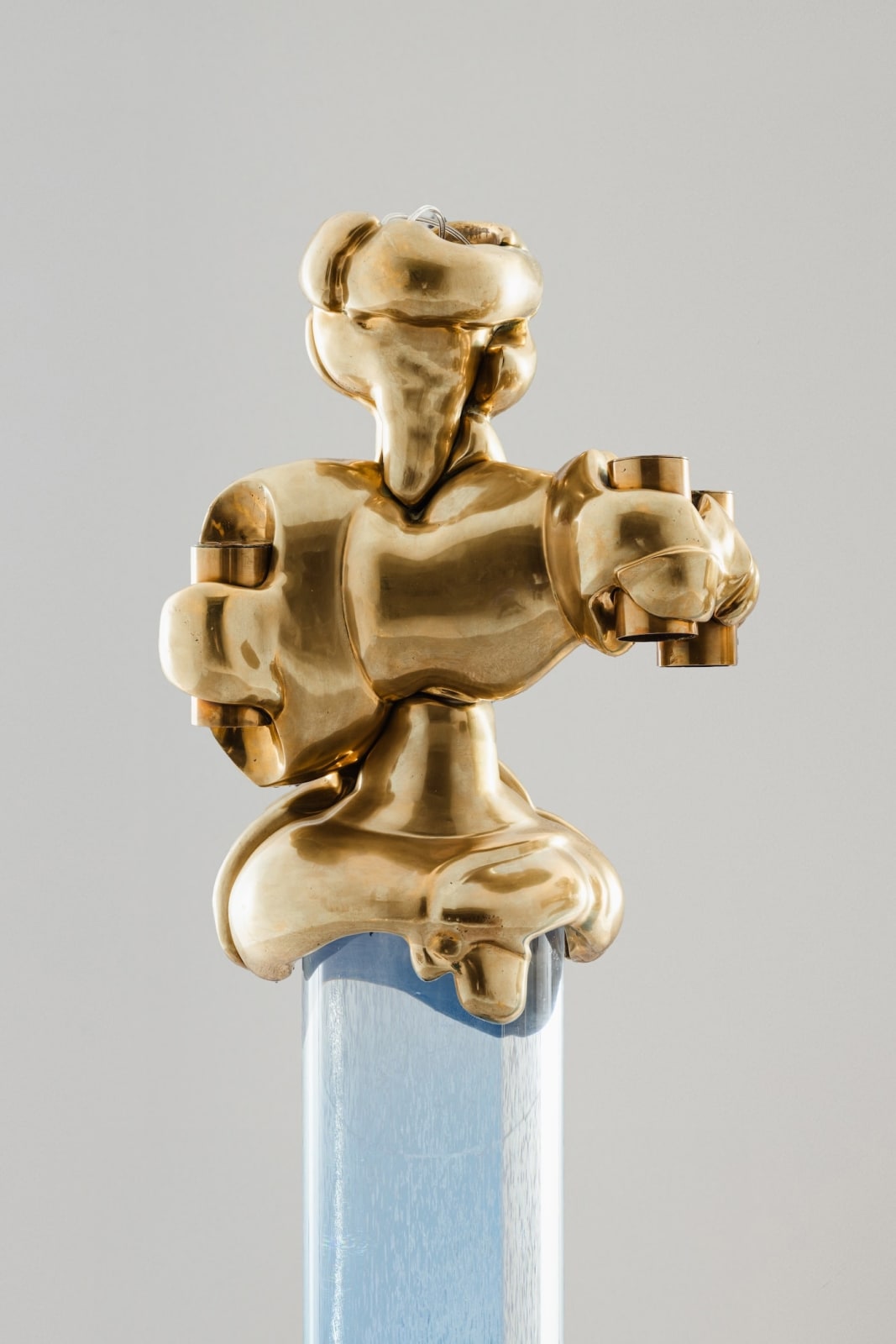 Jean-Claude Farhi & César, Pair of illuminated columns, 1970