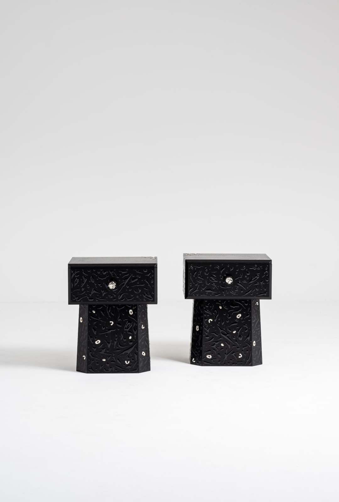 Quentin Vuong, Pair of side tables, 2024