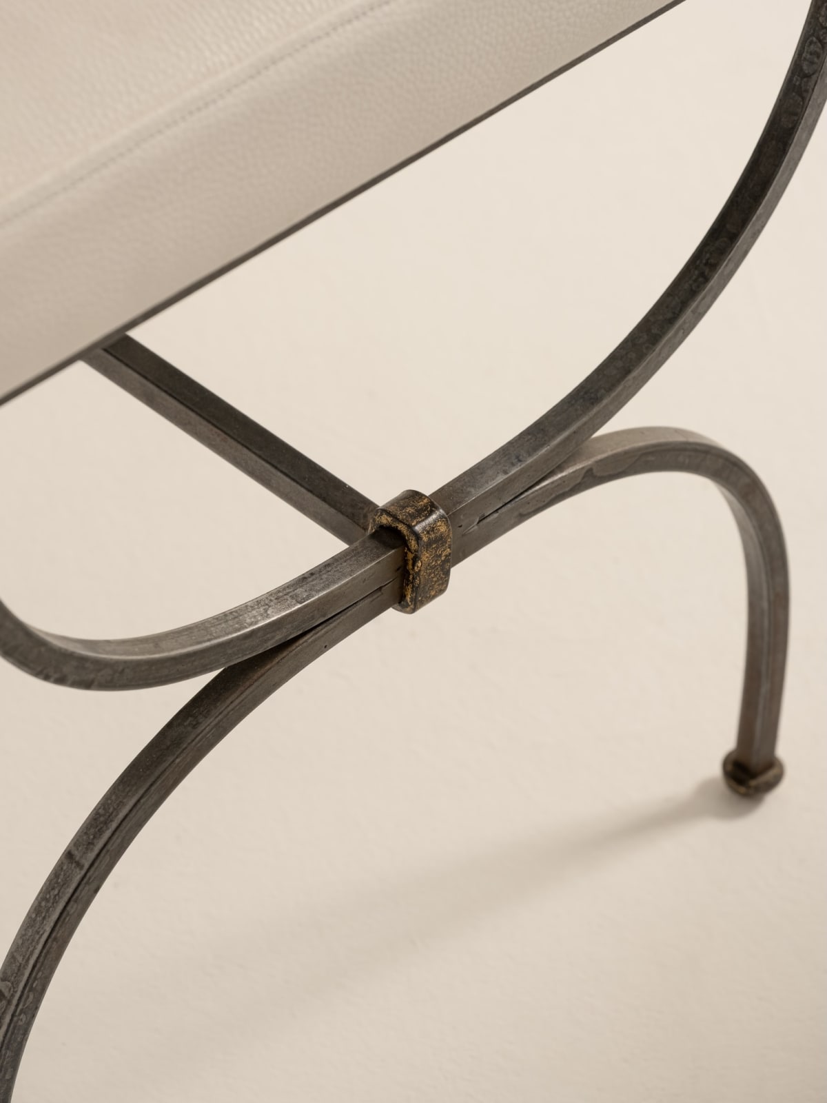 (In the style of) Gilbert Poillerat, Set of 8 chairs, c. 1950