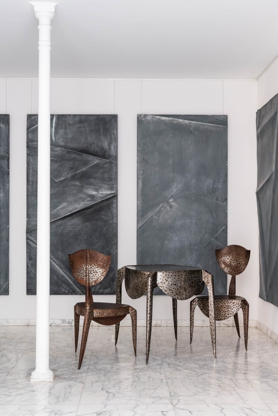 Jean Touret, Set of 7 wall panels, c. 1980