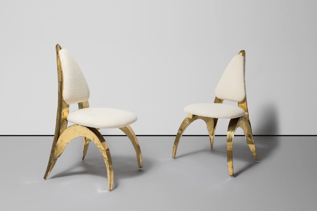 Maison Honoré Paris, Pair of chairs, c. 1970