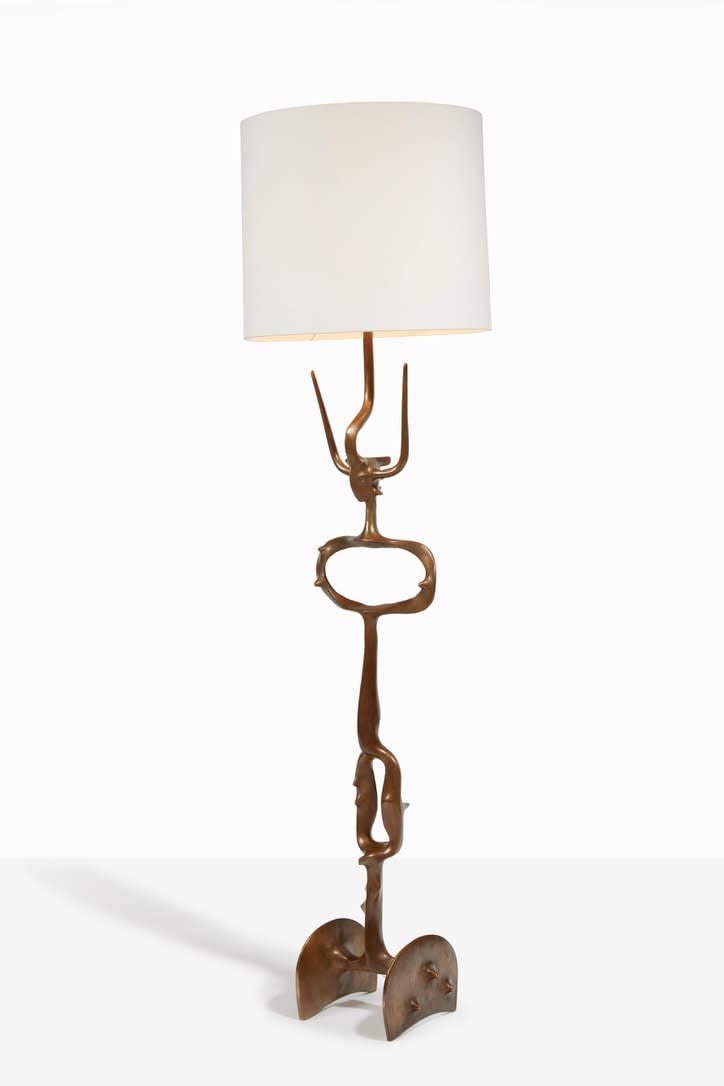 Victor Roman, Surrealist standing lamp, c. 1970