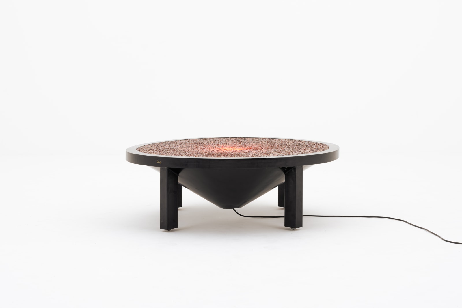 Ado Chale, Illuminated coffee table, 1983
