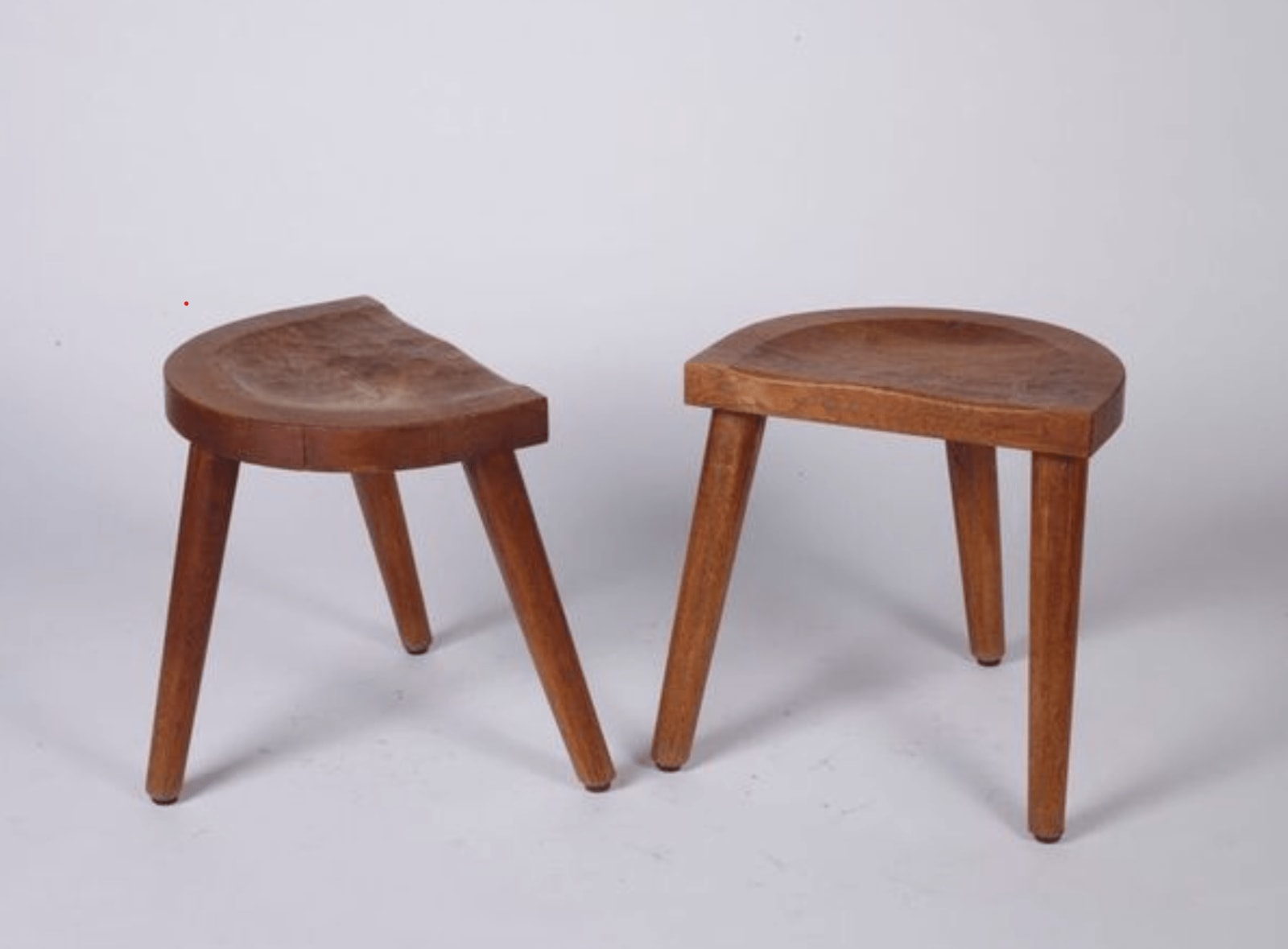 The Artisans of Marolles, Pair of tripod stools, c. 1955