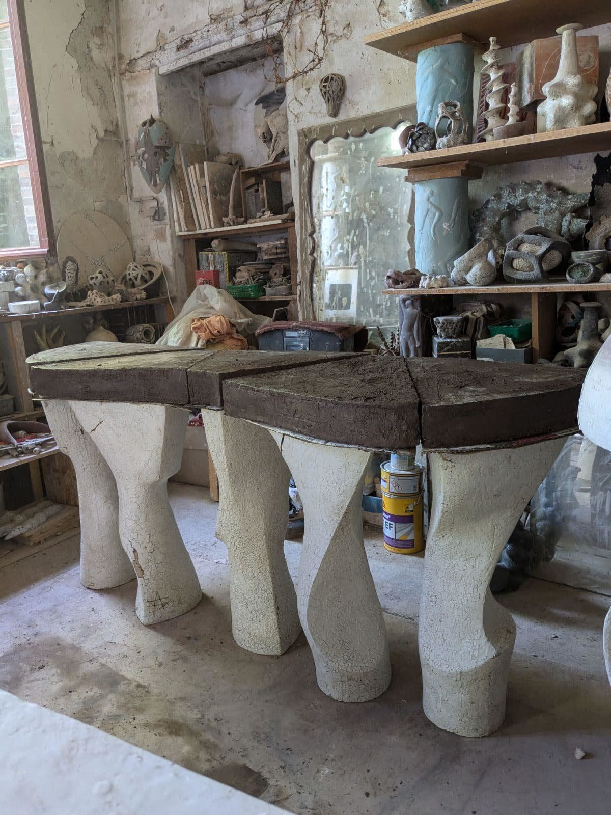 Agnès Debizet, "Pattes d'éléphant" console, 2025