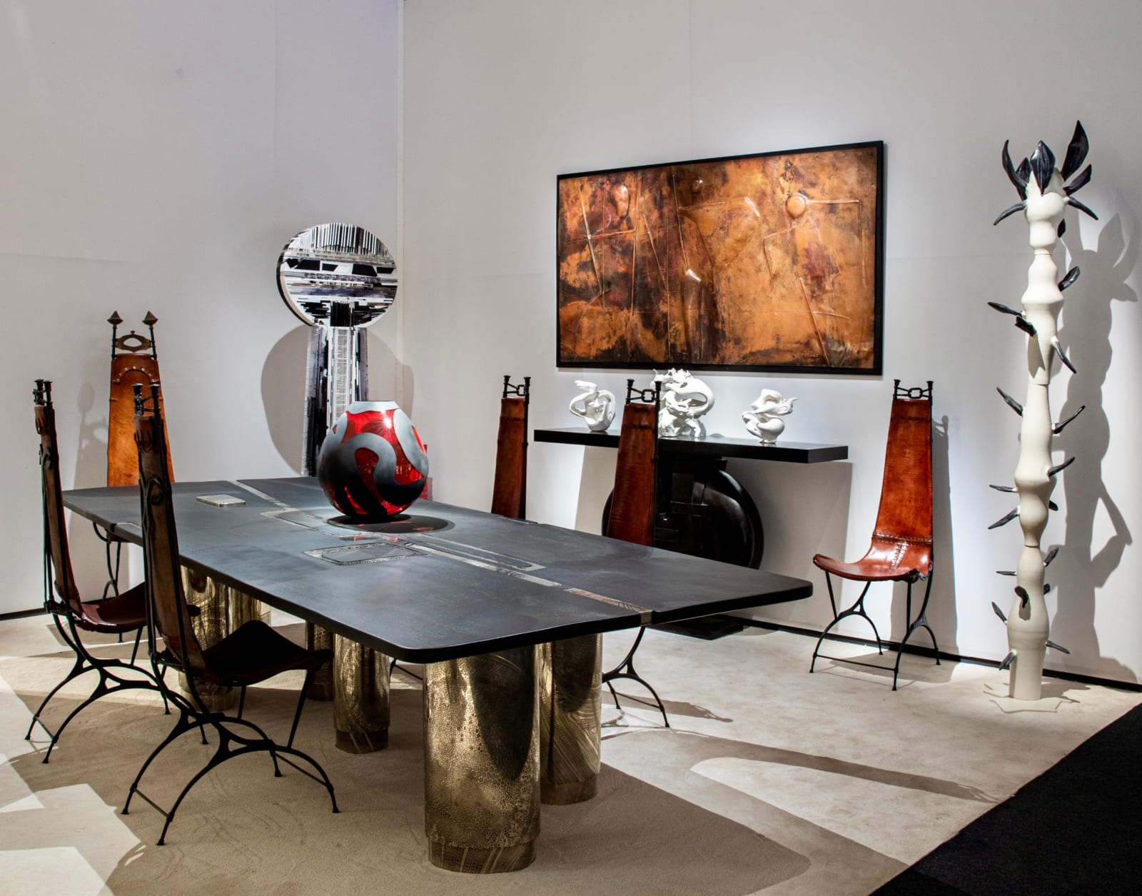 François & Sido Thévenin, Set of 9 chairs, c. 1970