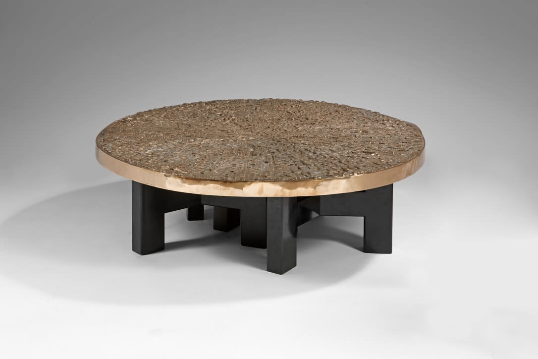 Ado Chale, "Relief d'agate" coffee table
