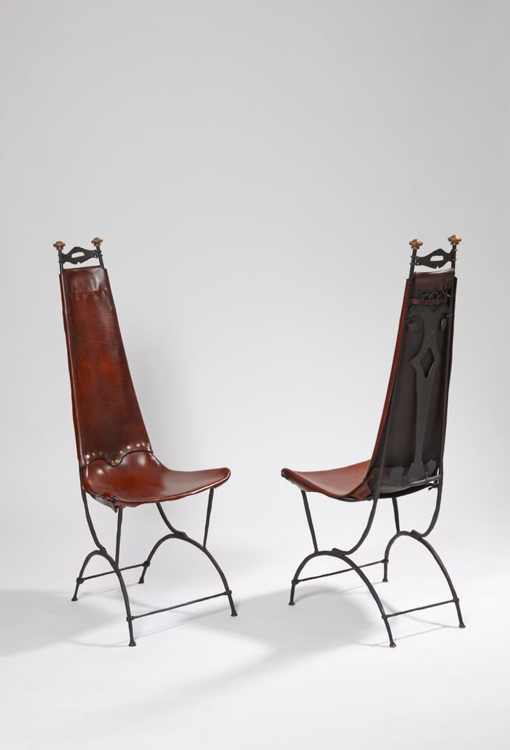 François & Sido Thévenin, Set of 9 chairs, c. 1970
