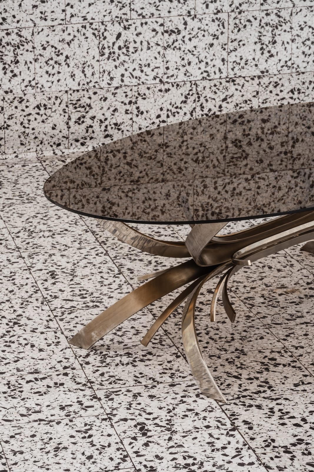 Maria Pergay, "Gerbe" table, c. 1970