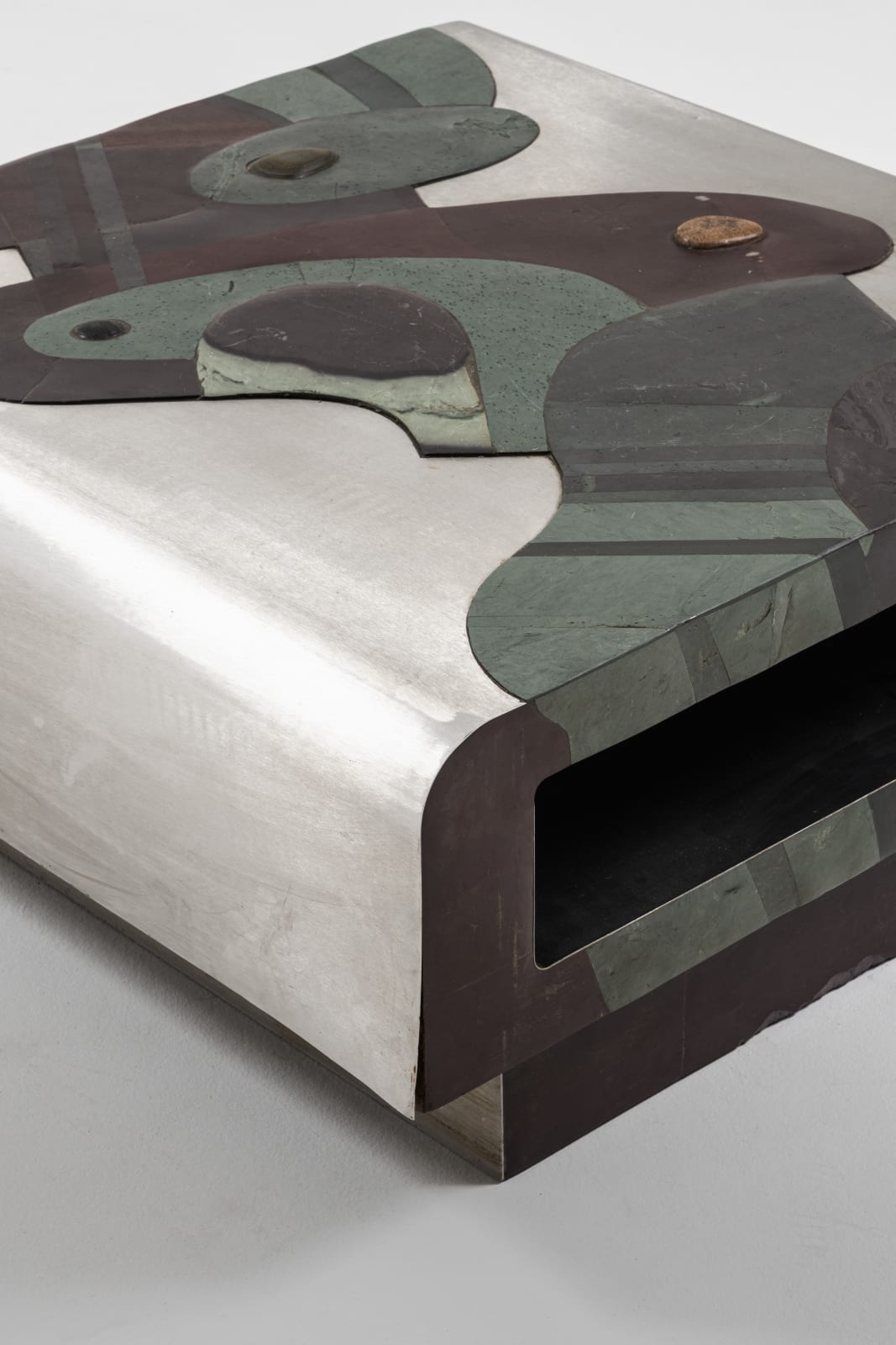 Pierre Elie Gardette, Marquetry coffee table, c. 1970