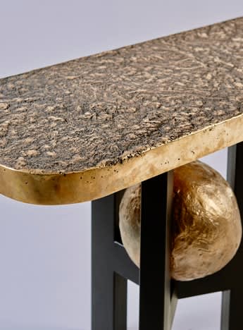 Ado Chale, "Volcanique" console, c. 1980