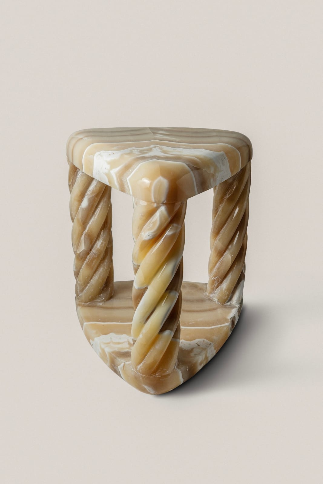 Omar Chakil, "Triad Twist" stool, 2025
