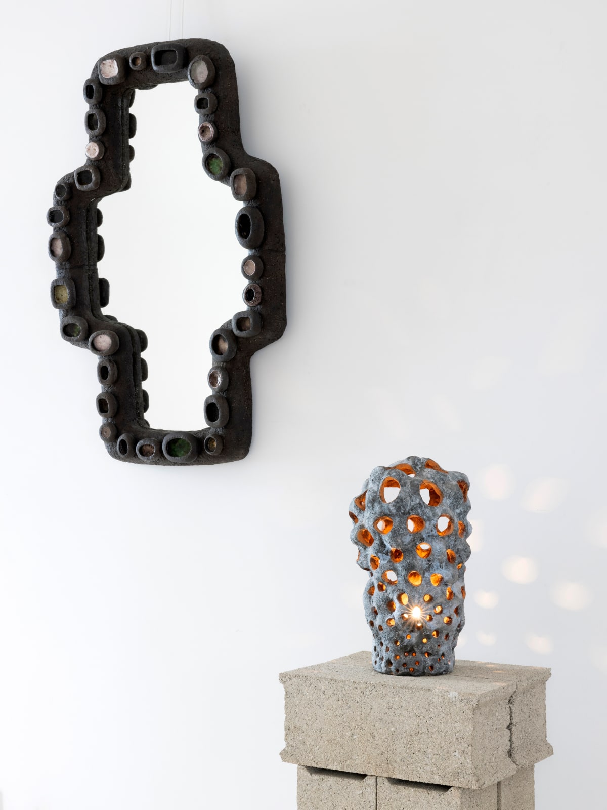 Agnès Debizet, "Morille Bleutée" lamp, 2019