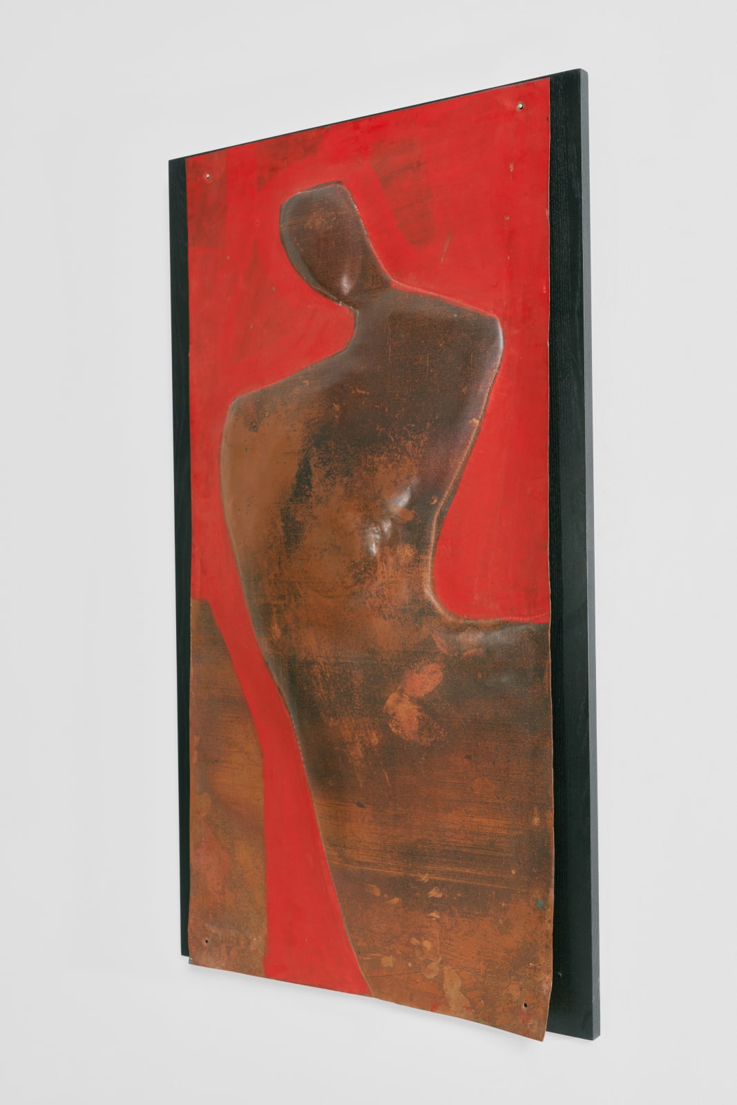 Jean Touret, "Silhouette Féminine sur Fond Rouge" wall panel, c. 1980