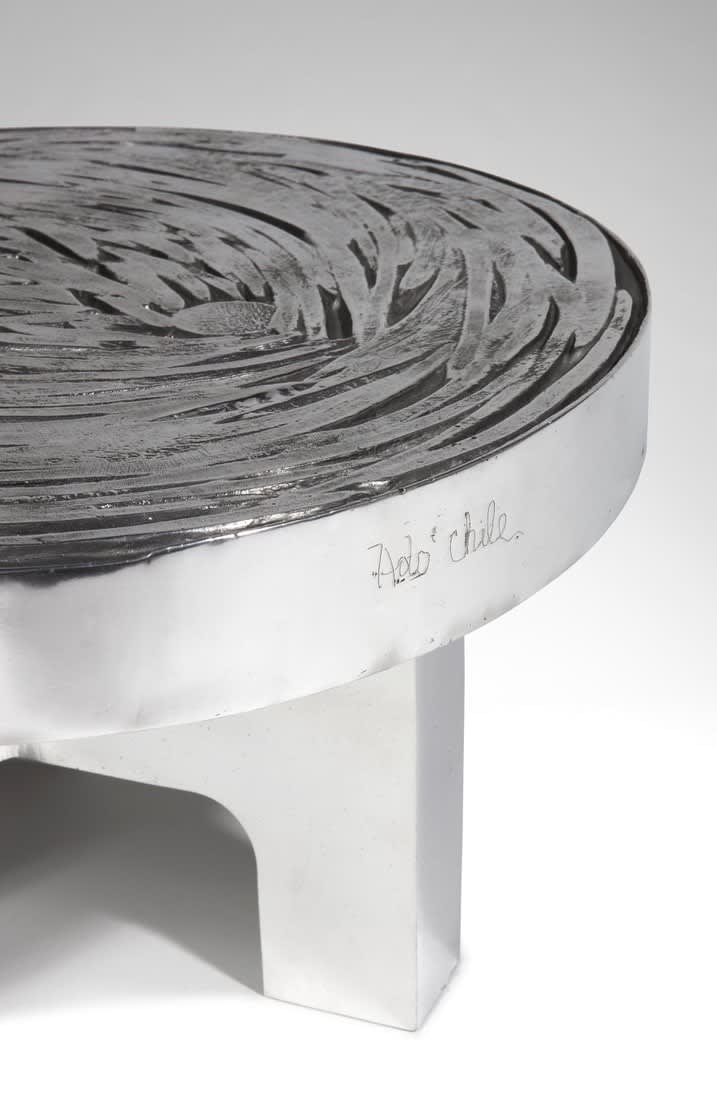 Ado Chale, "Copeaux" side table, c. 1970