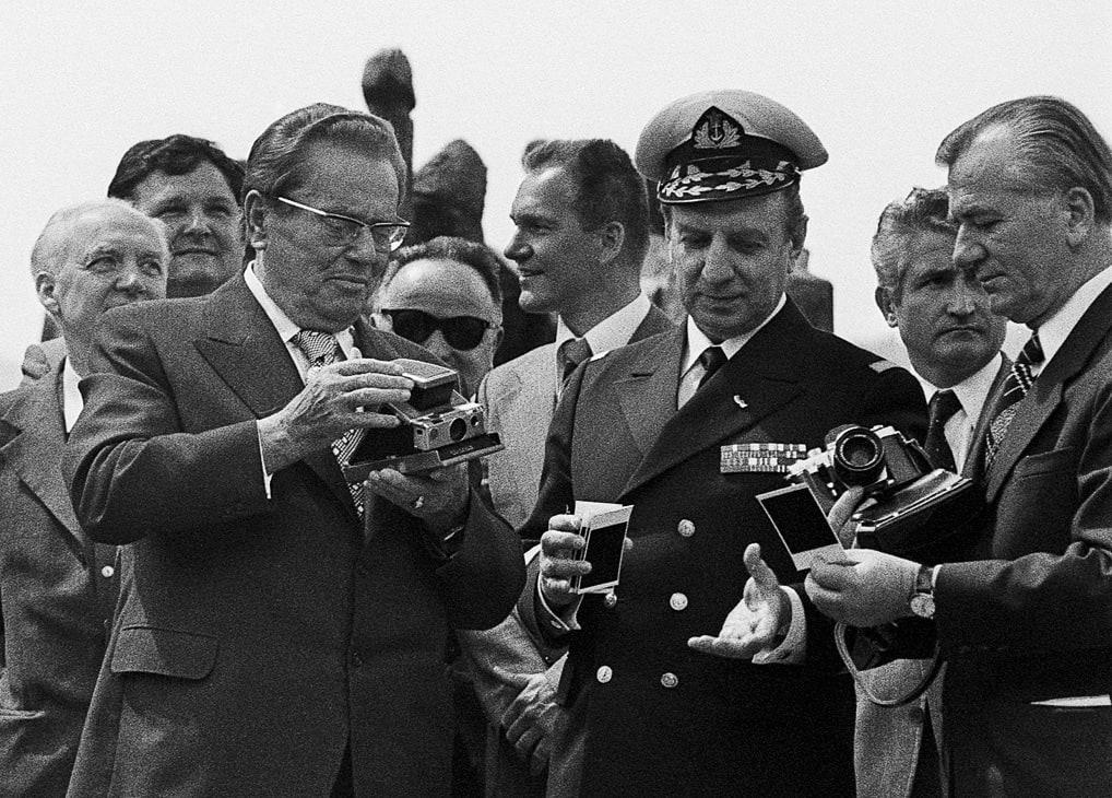 Joco Žnidaršič, Z admiralom Vidovičem, Dražgoše / With admiral Vidovič, Dražgoše, 1977
