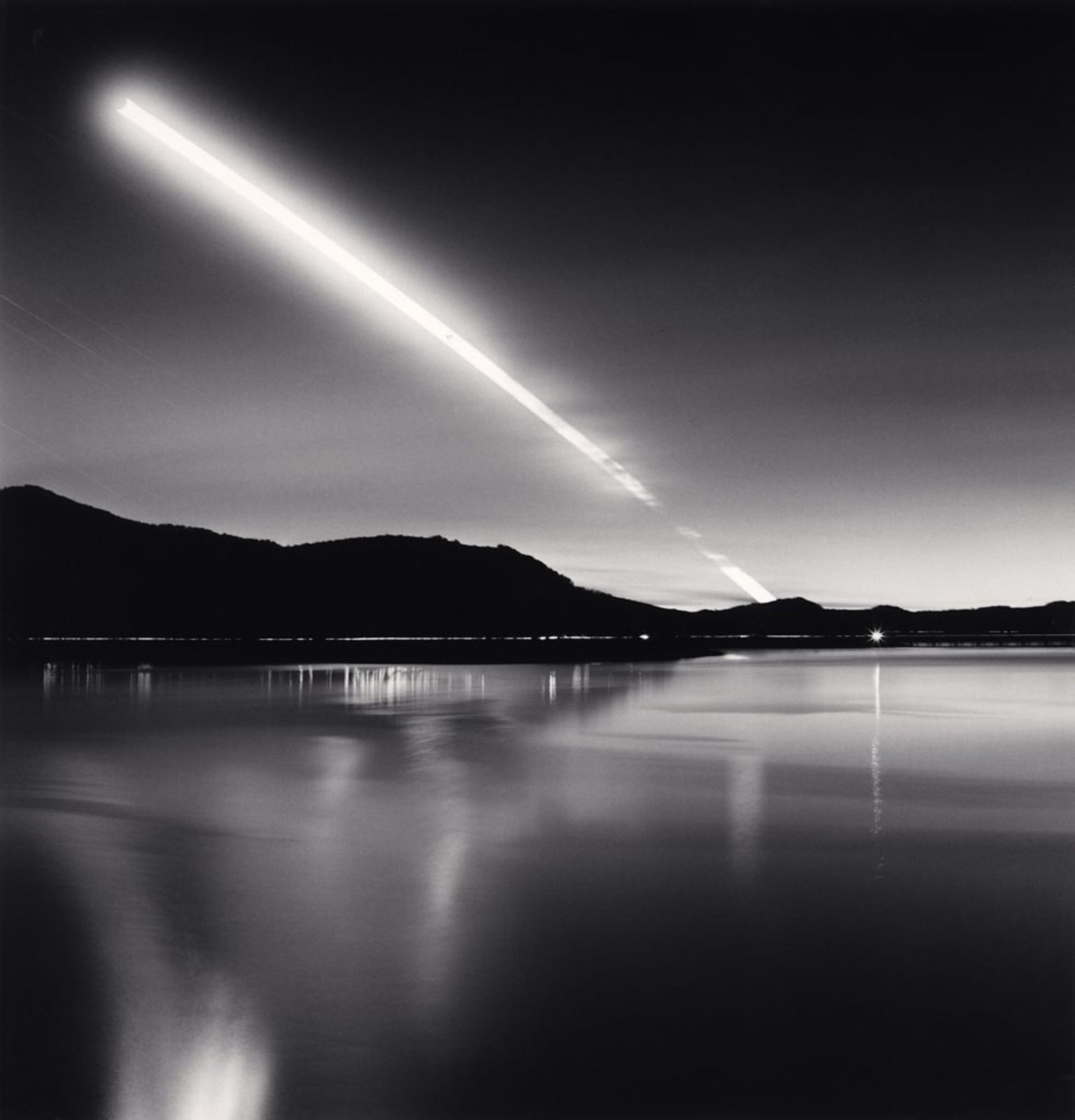 Michael Kenna, Moon Set, Lake Campotoso, 2015