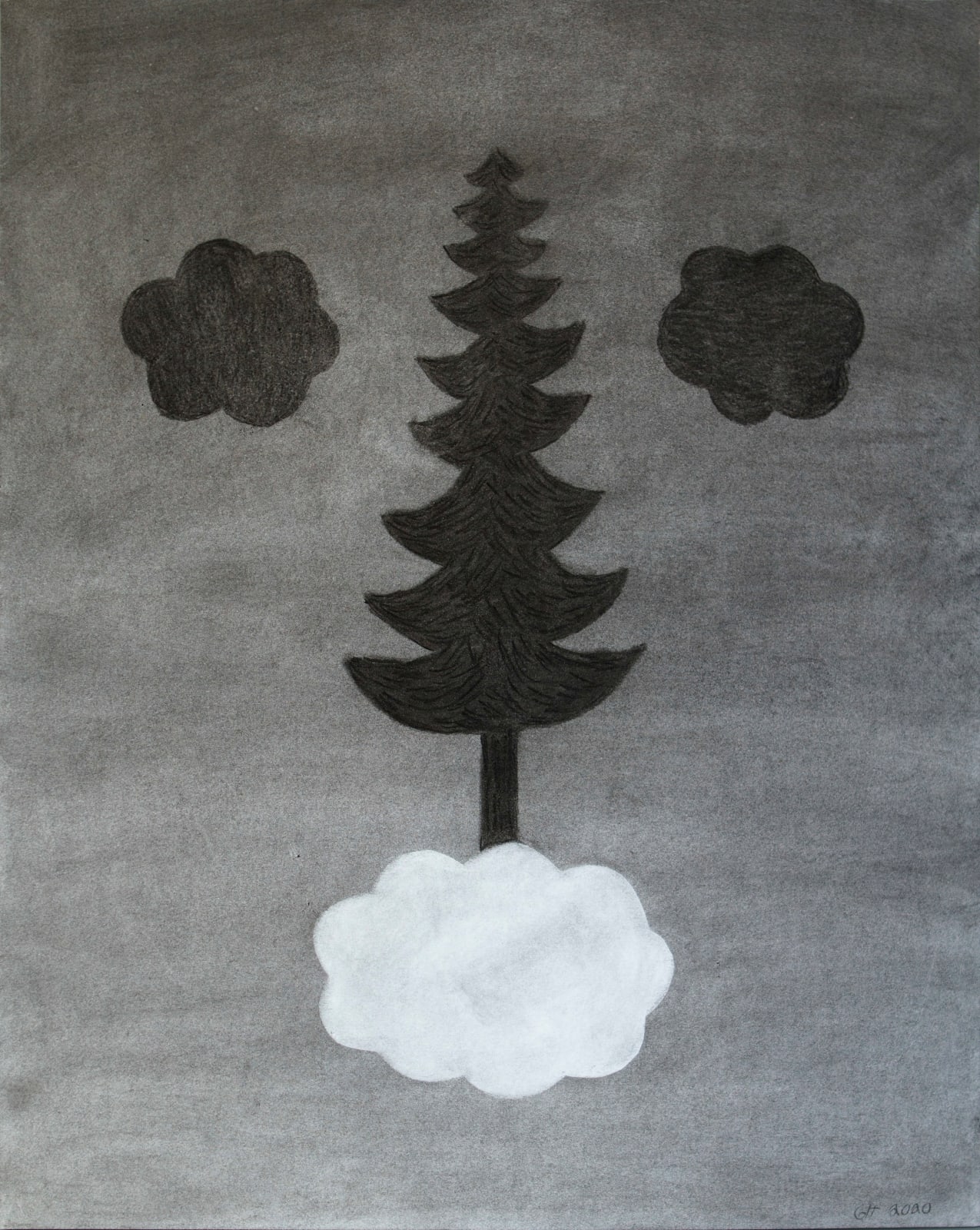 Gunzi Holmström, Spruce on Cloud / Gran på moln, 2020