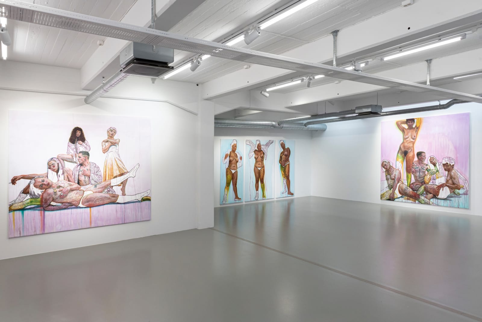 Cecilia Ulfsdotter Klementsson, Naked Drag; Artimus / middle panel of triptych, 2022