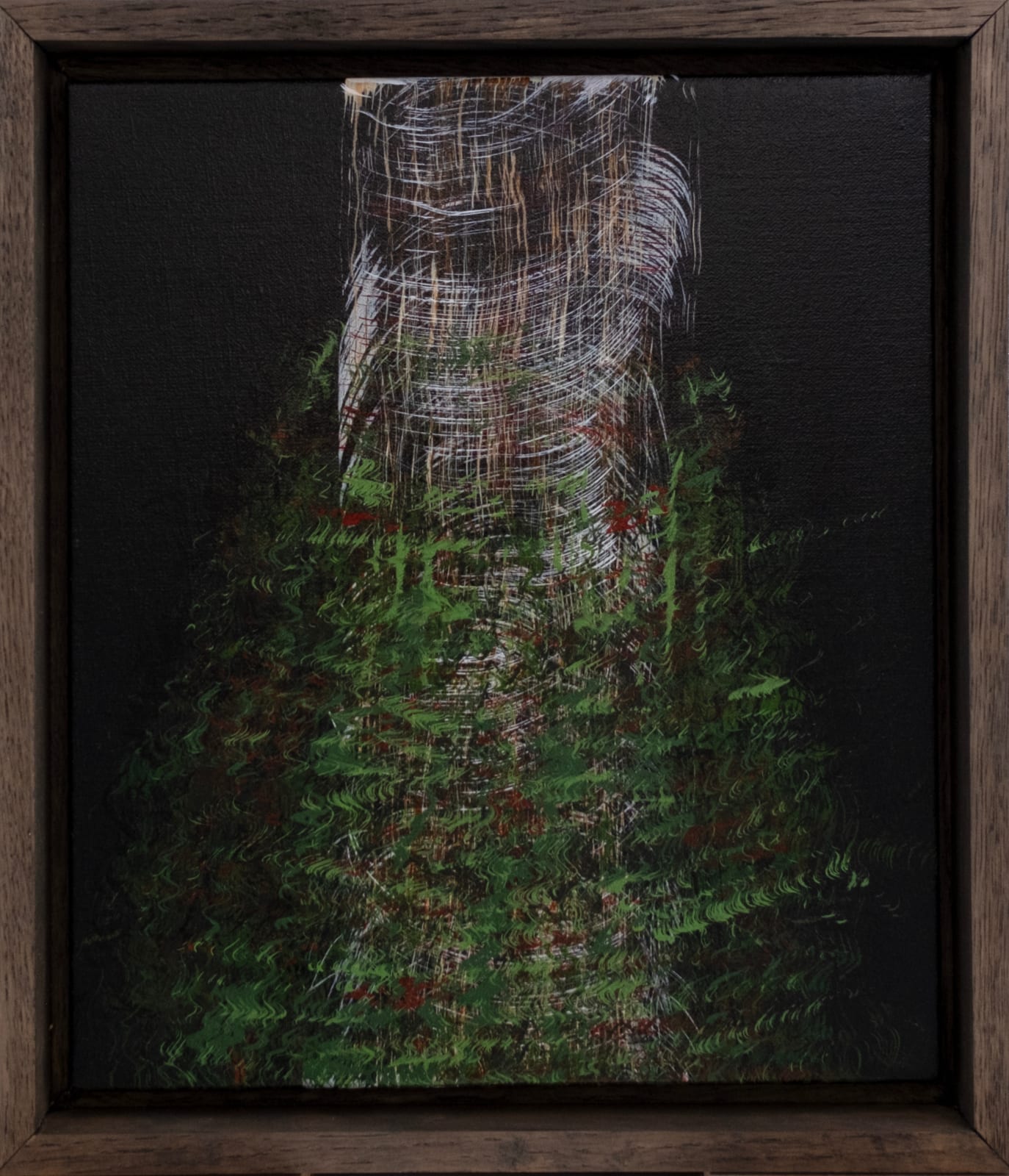 Johnathan Daily, Mossig Björkstam / Mossy Birch Trunk (series Efterbilder), 2023