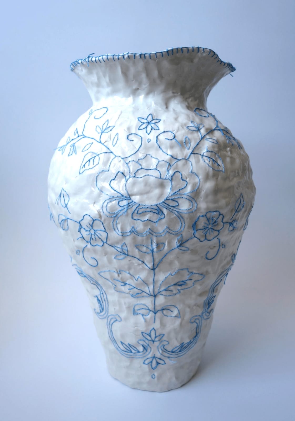CAROLINE HARRIUS, Embroidered Object, Blue 1 / Broderade Objekt, Blå 1, 2022