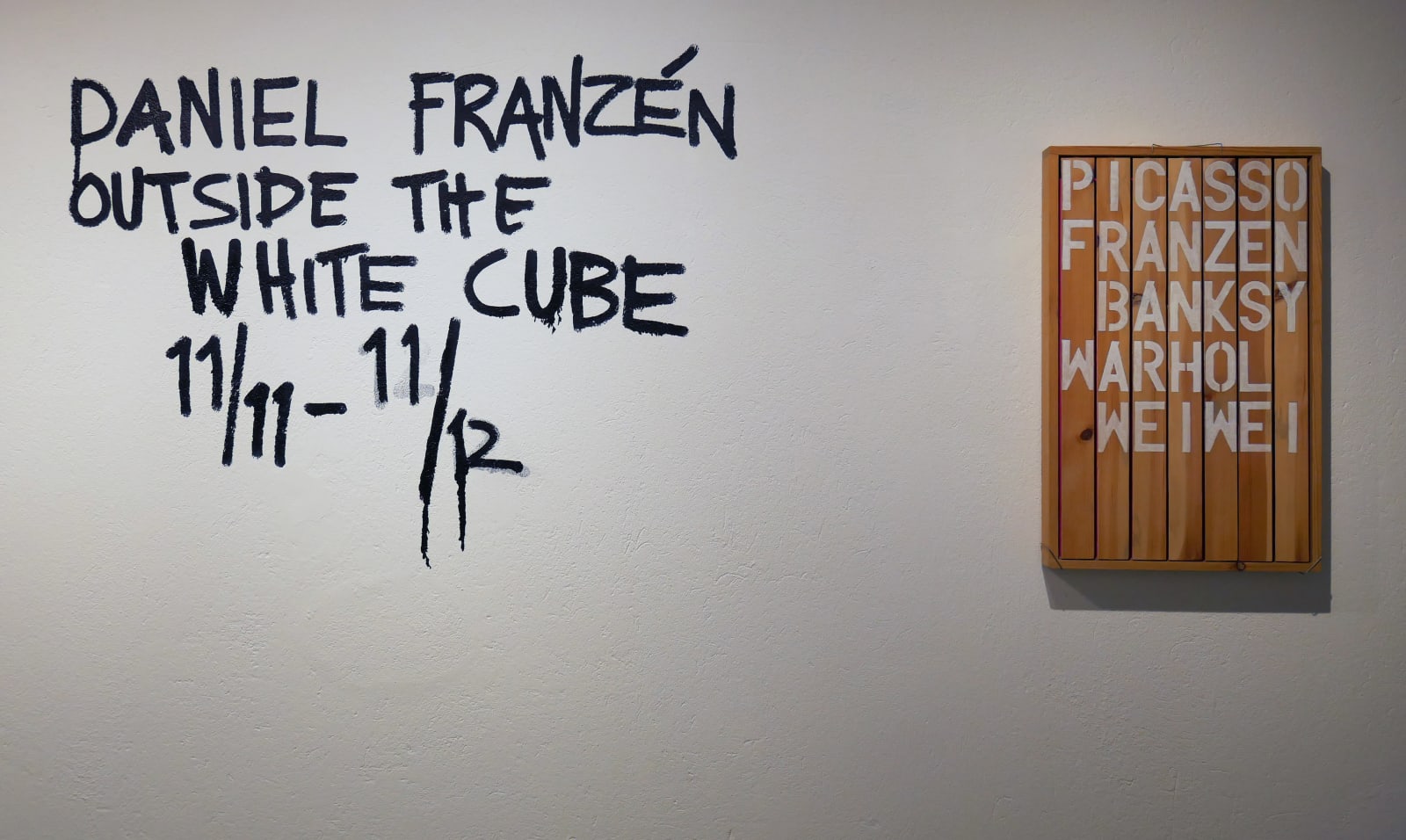 Daniel Franzén, Picasso, Franzén, Banksy, Warhol and Weiwei, 2019