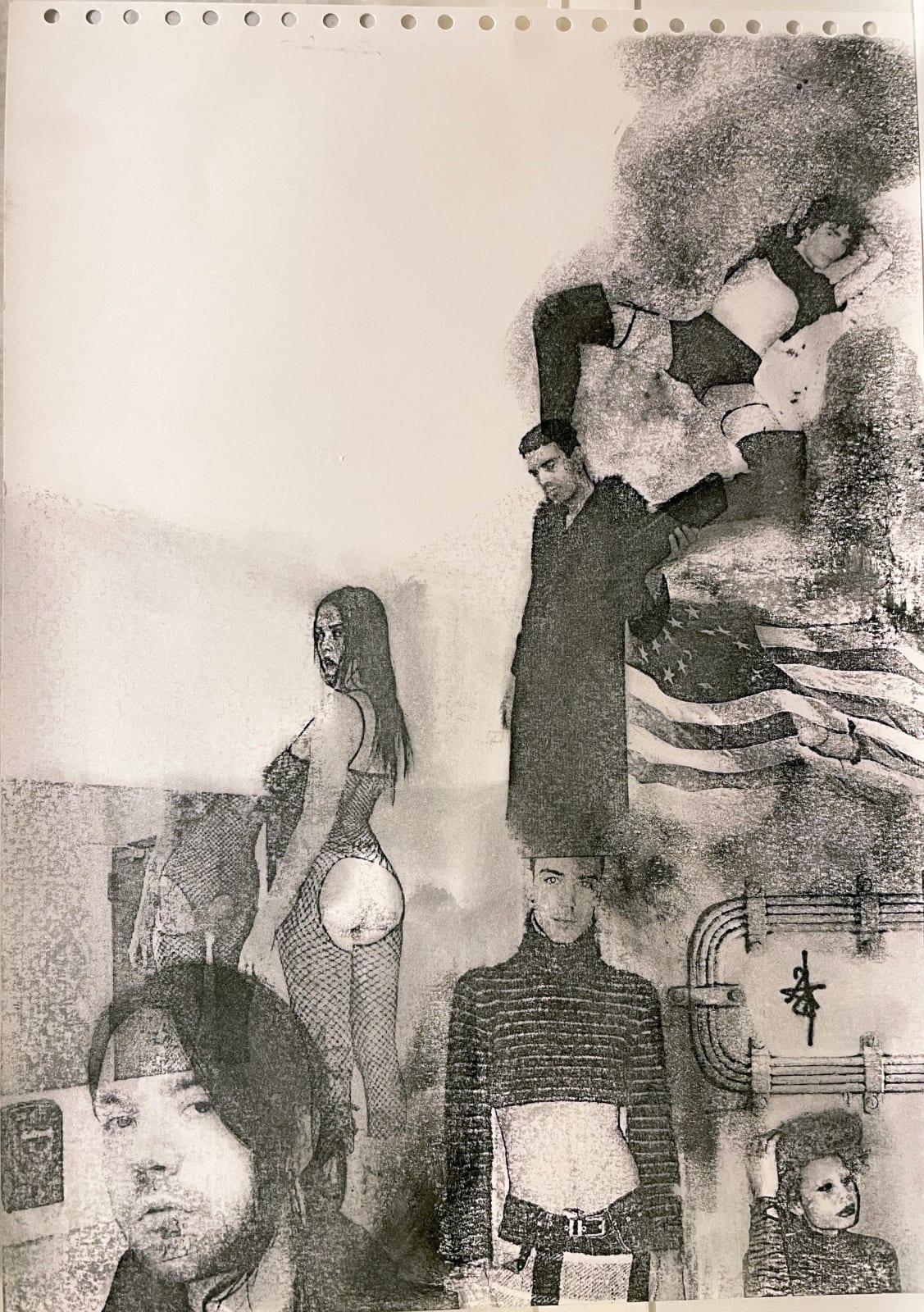 Daniel Franzén / E, Monotype Image Transfer 7