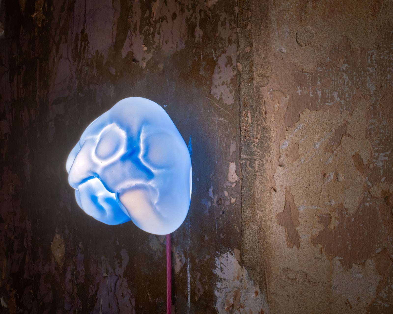 Laura Astrup Larsen, Pillow Face Blue, 2024