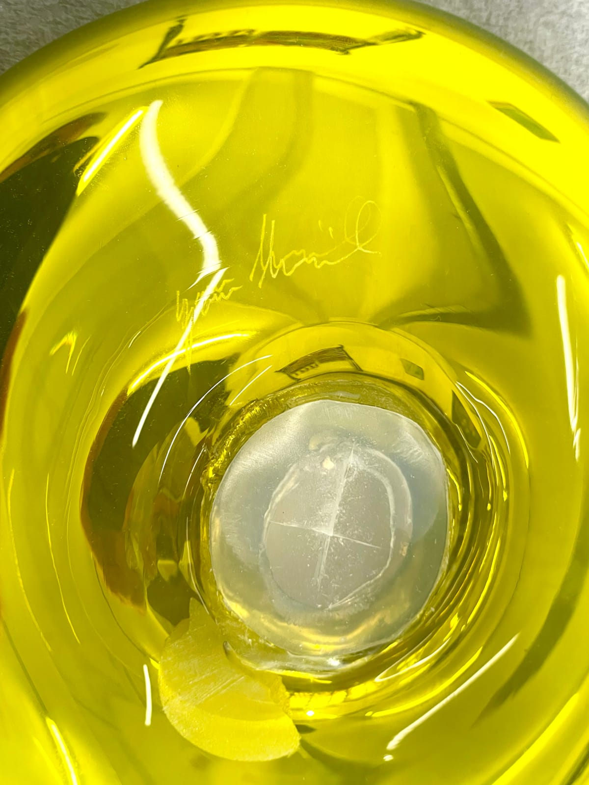 Sara Lundkvist, Portal, Yellow-Green, 2024