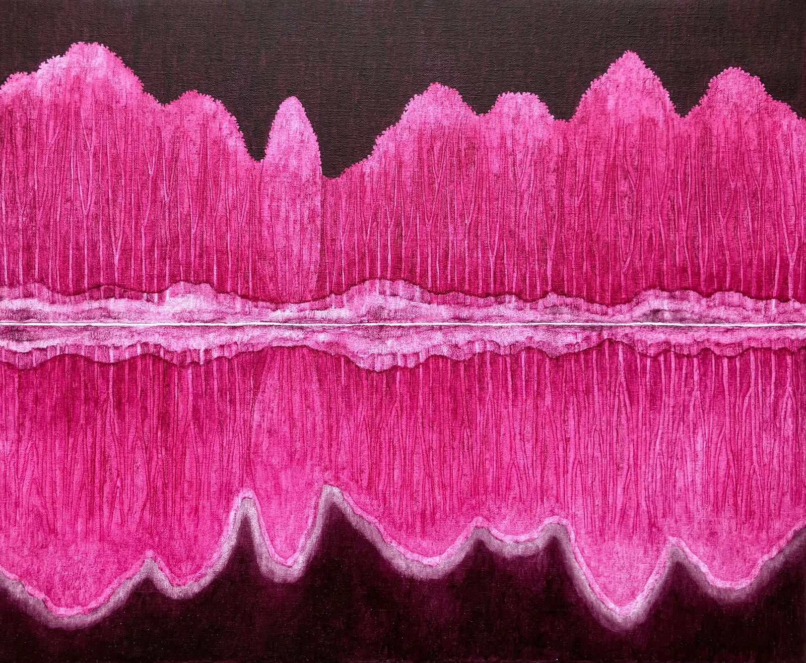 MARIA HALL, Beröringens rodnad – Spegling IV, 2023