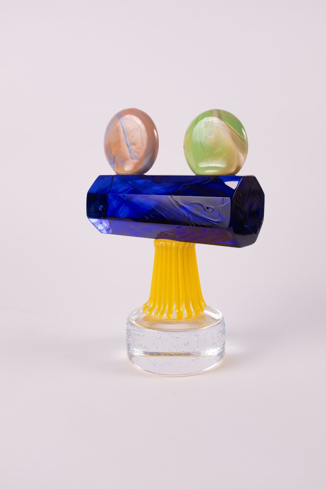 RASMUS NOSSBRING, Crystal and marble stack, 2025