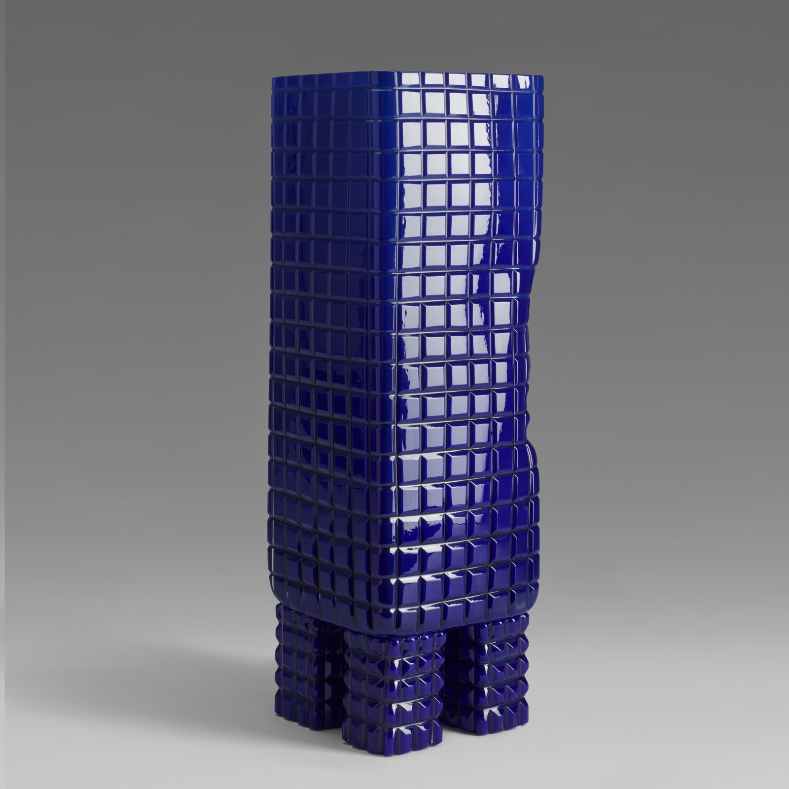 SIMON KLENELL, Square Vase with Legs, I, 2024
