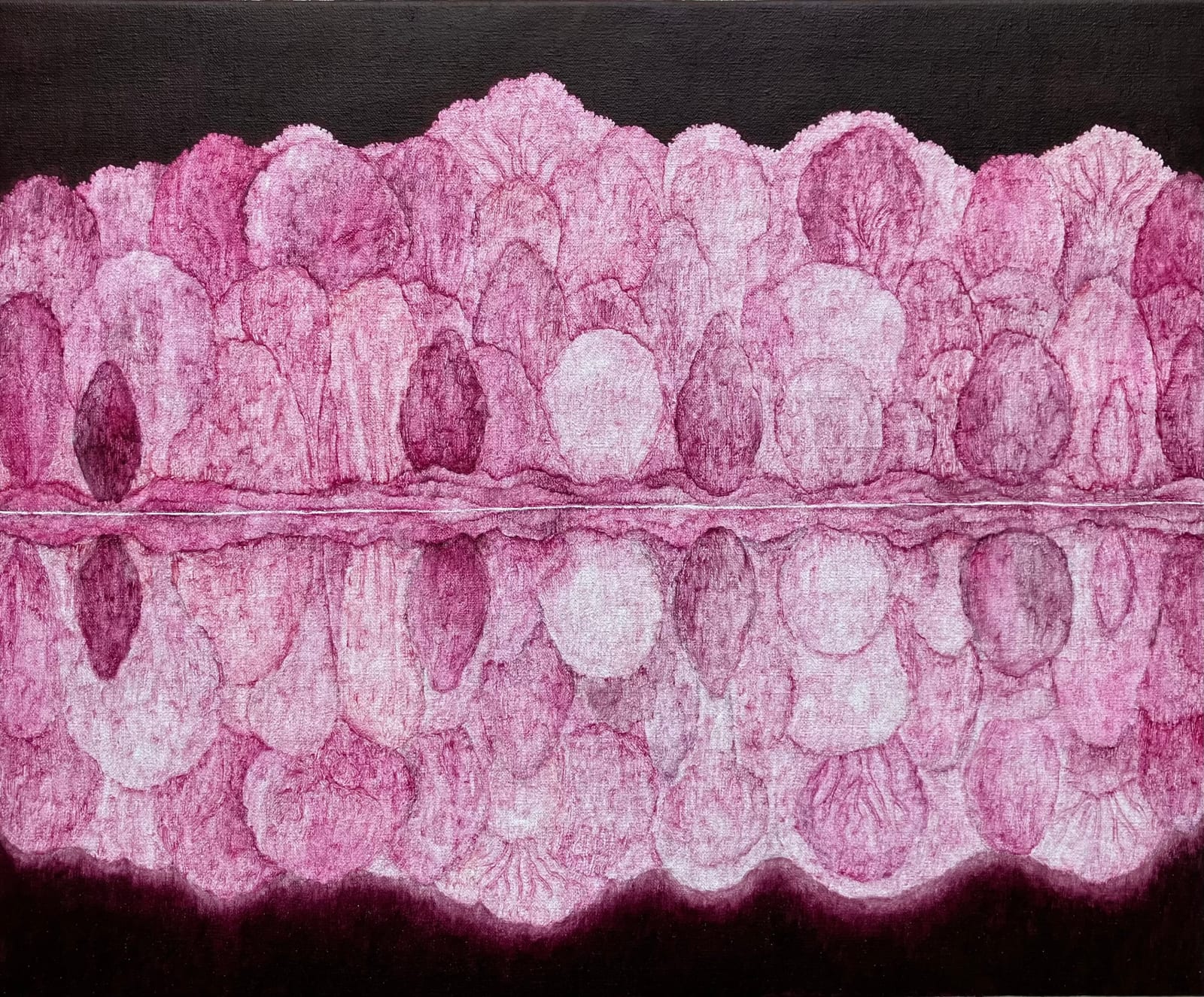 MARIA HALL, Beröringens rodnad – Spegling II, 2023