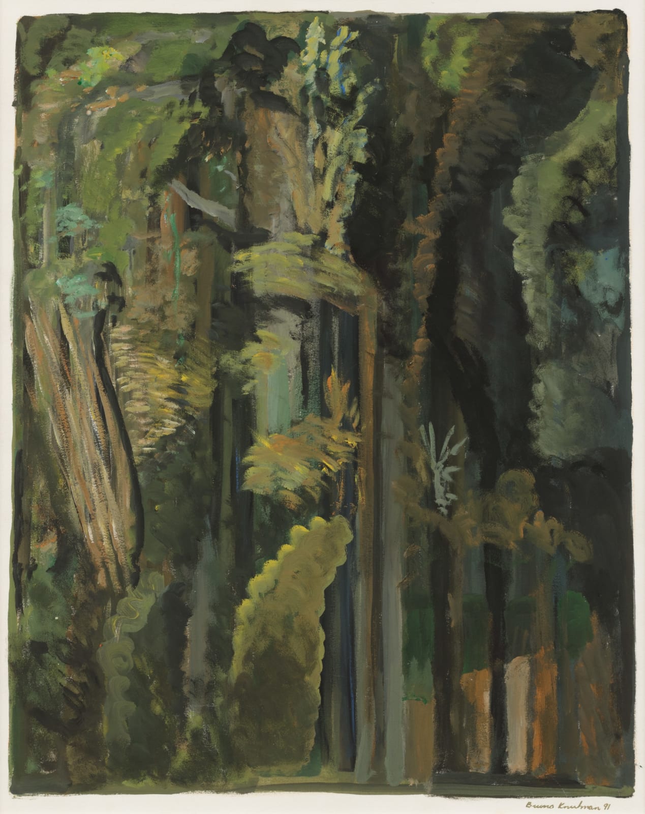 Bruno Knutman, Skogsparti / Forest, 1991