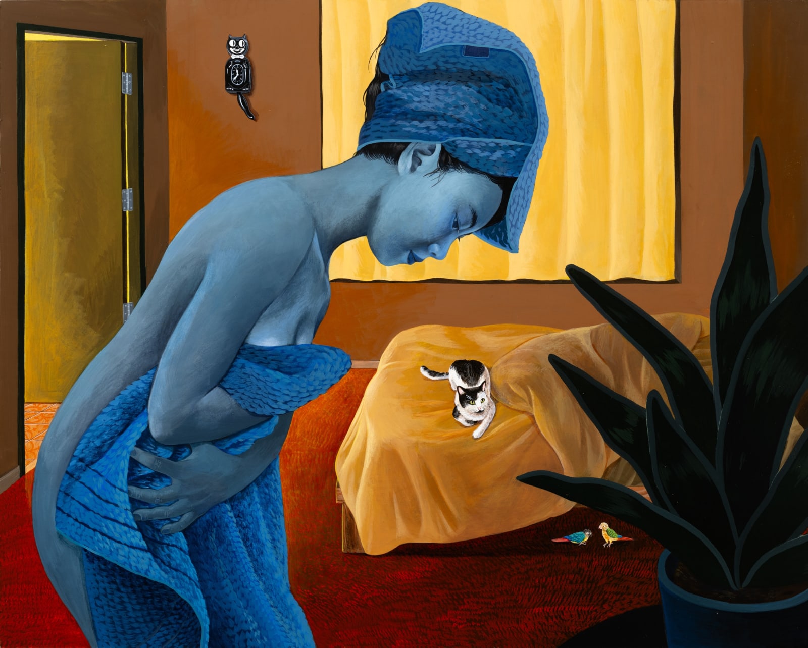 Sally J. Han, Figure in Blue, 2022