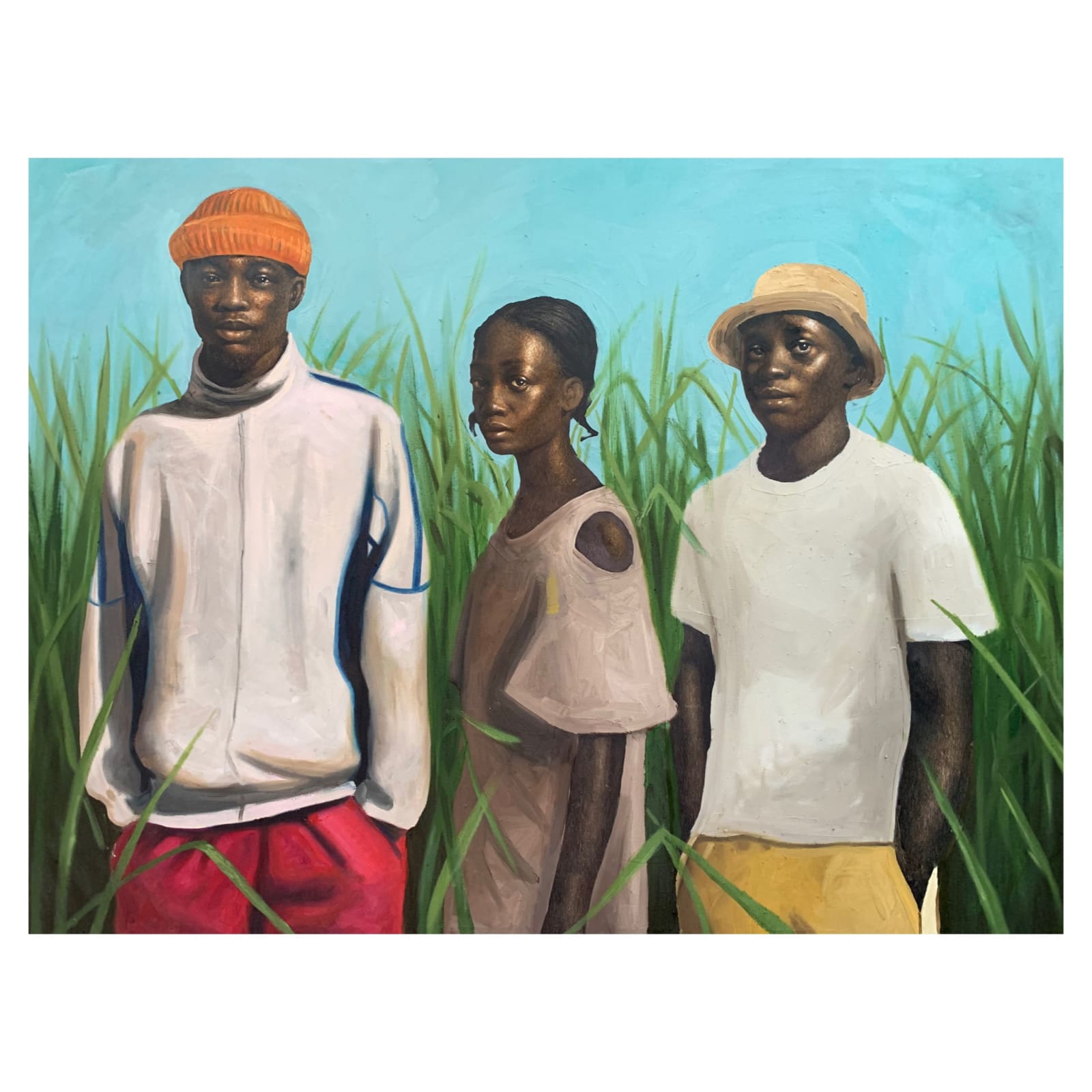 Oliver Okolo, Grace Behind A Tall Grass, 2021