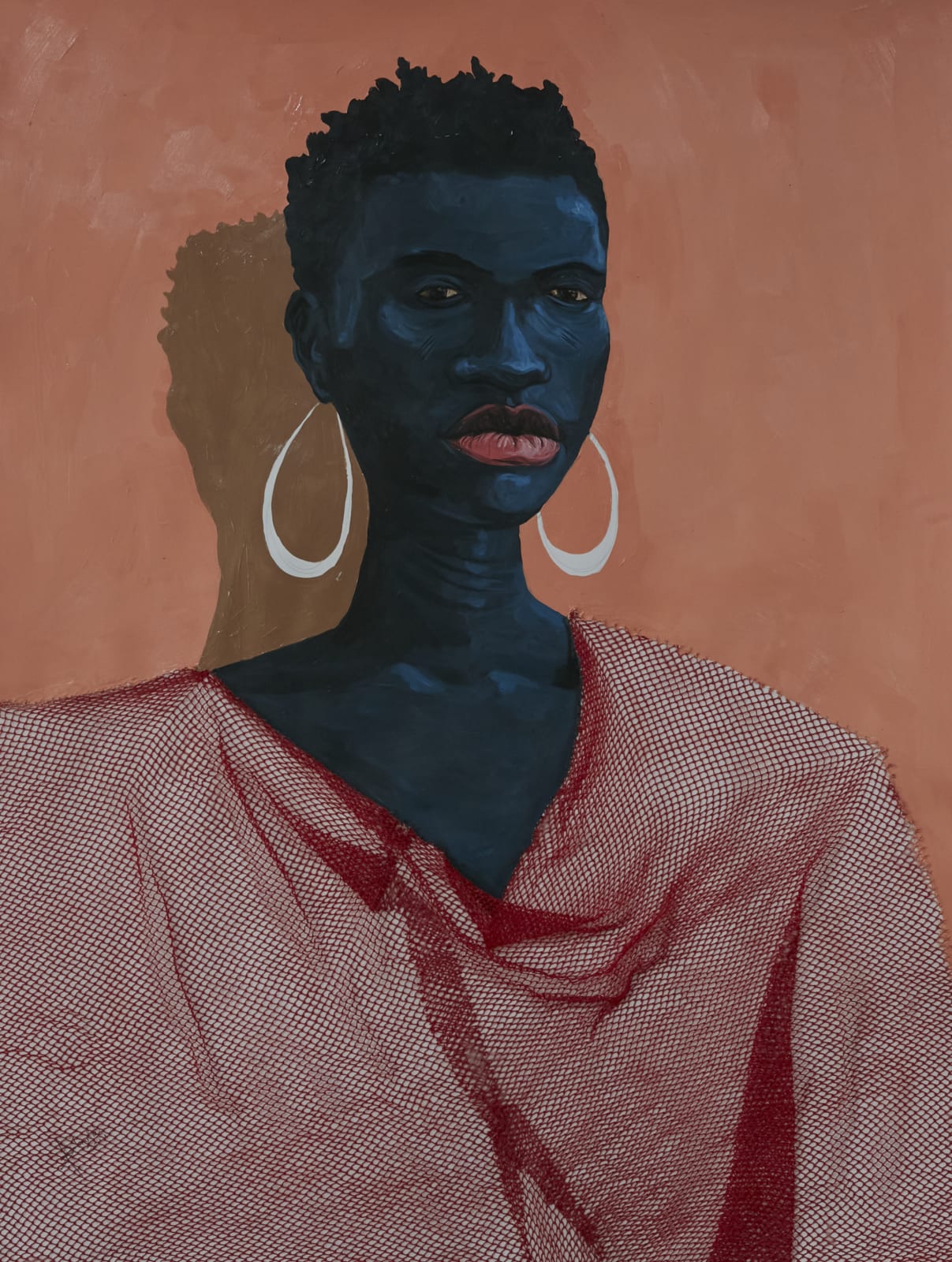 Eric Adjei Tawiah, Red on black, 2021