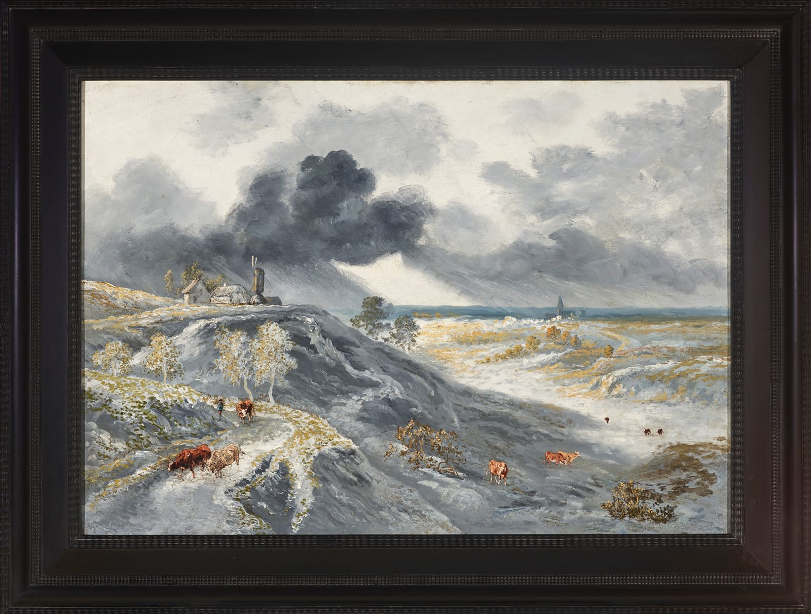 Georges Michel, MONTMARTRE IN WINTER, circa 1800