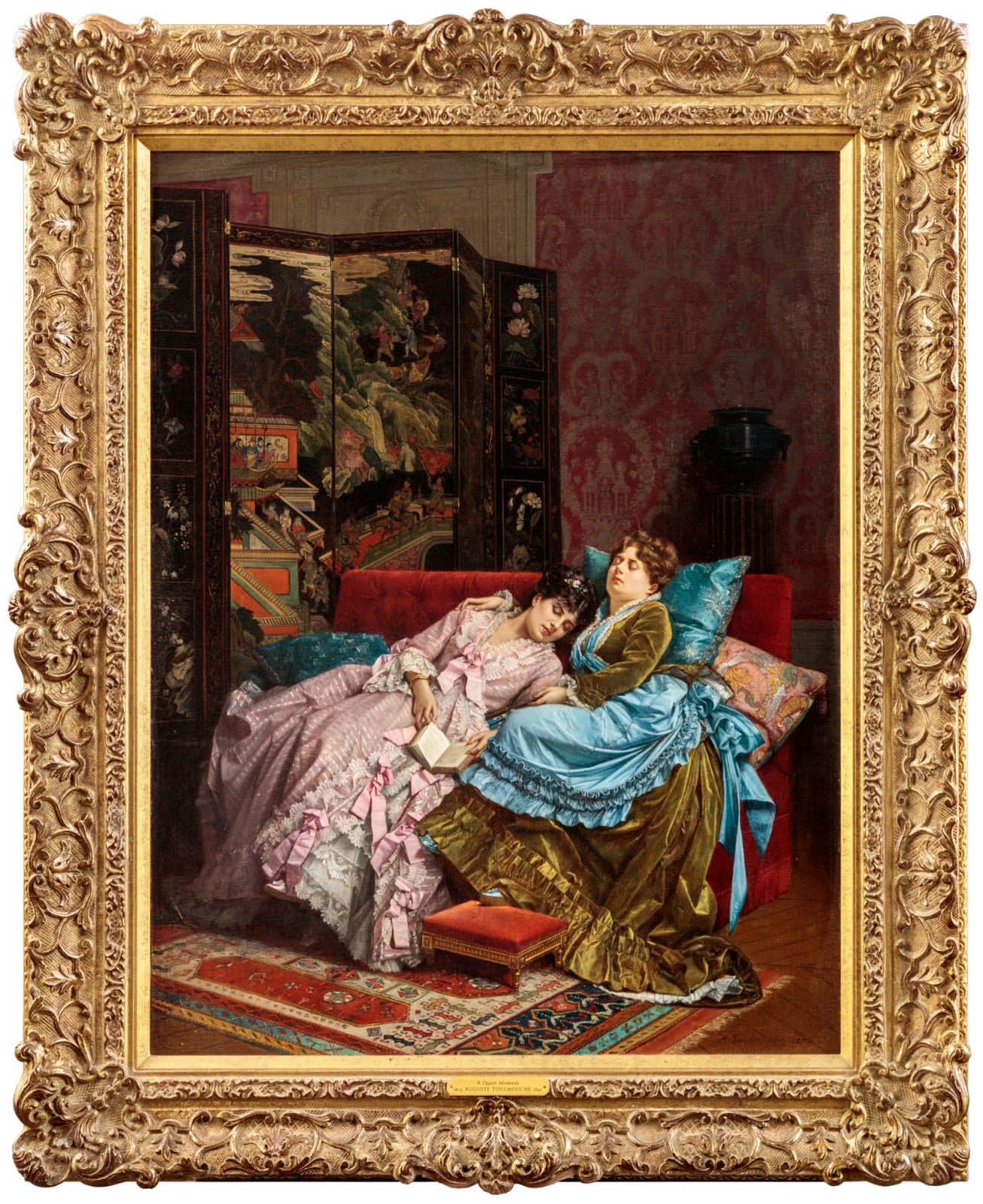 Auguste Toulmouche, THE SERIOUS BOOK (LE LIVRE SÉRIEUX), 1874