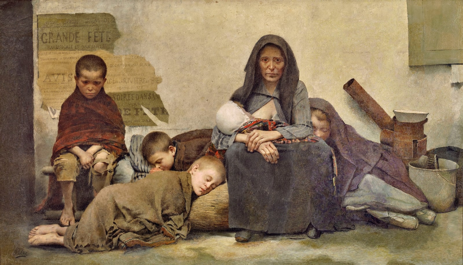 Fernand Pelez, SANS ASILE (HOMELESS), 1883